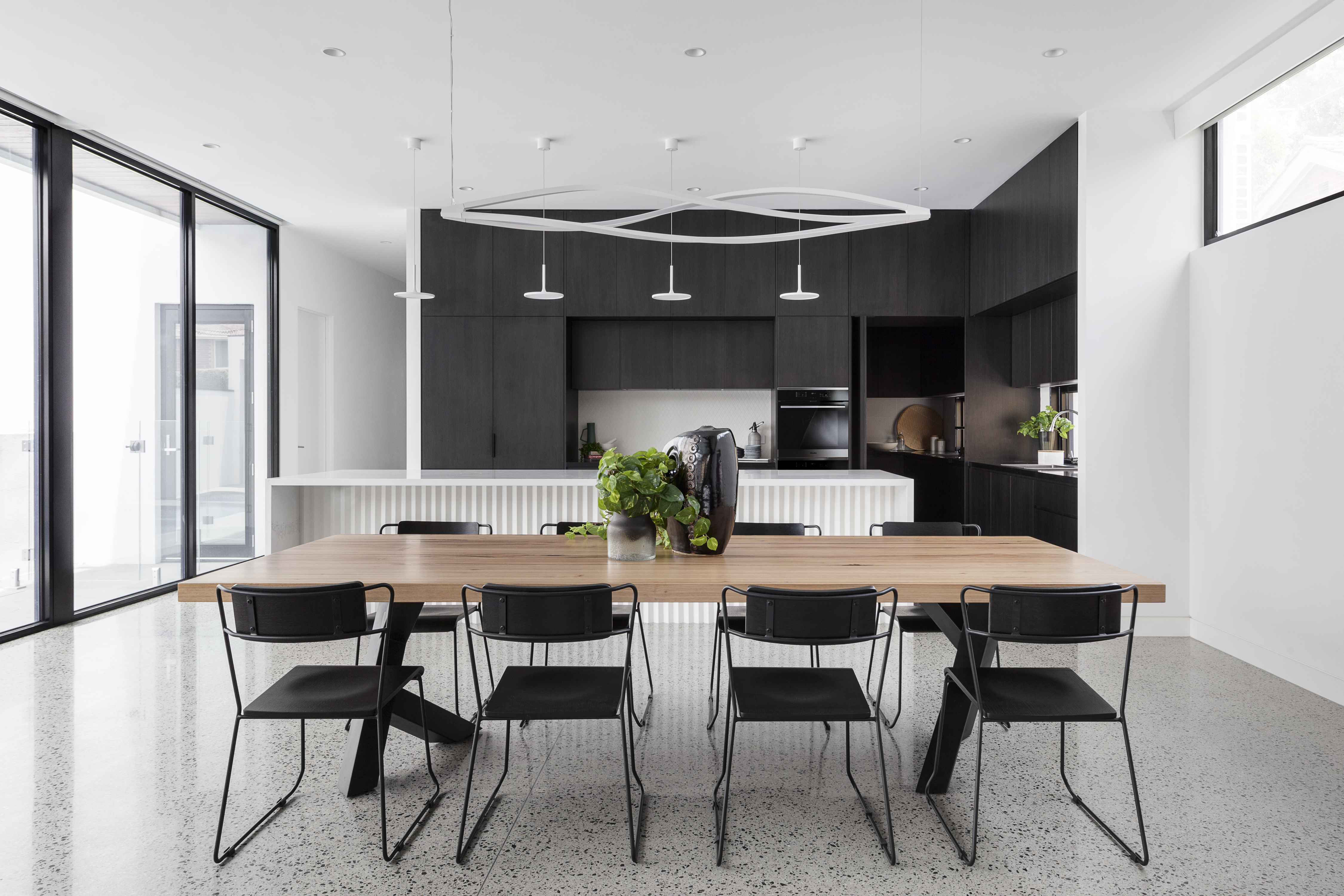 Black White Contemporary Kitchen Design Diplomacy